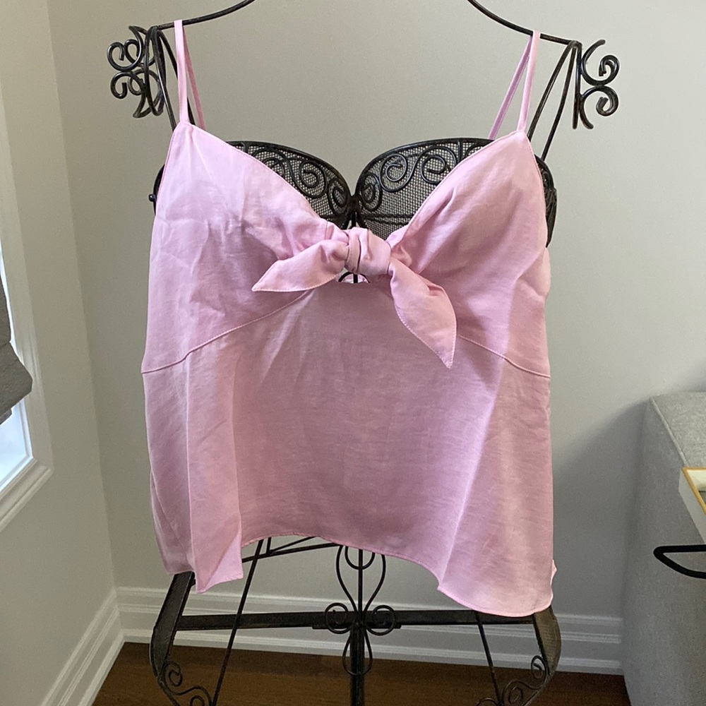 BP bow detail tank. Pink opal. BNWT